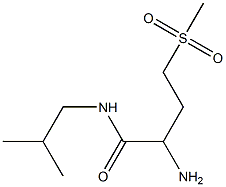 2-amino-N-isobutyl-4-(methylsulfonyl)butanamide Struktur