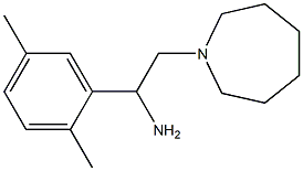 2-azepan-1-yl-1-(2,5-dimethylphenyl)ethanamine Structure