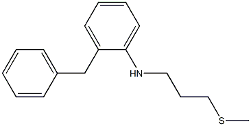 2-benzyl-N-[3-(methylsulfanyl)propyl]aniline Struktur