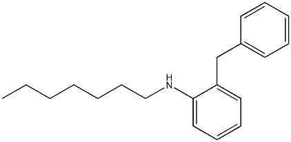 2-benzyl-N-heptylaniline,,结构式