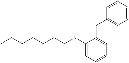 2-benzyl-N-heptylaniline Structure