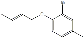 2-bromo-1-(but-2-en-1-yloxy)-4-methylbenzene Struktur