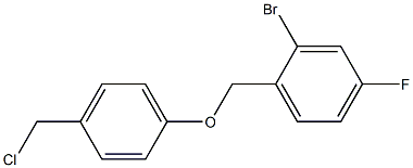 2-bromo-1-[4-(chloromethyl)phenoxymethyl]-4-fluorobenzene