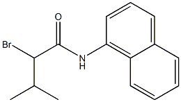 2-bromo-3-methyl-N-(naphthalen-1-yl)butanamide Structure