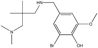 2-bromo-4-[({2-[(dimethylamino)methyl]-2-methylpropyl}amino)methyl]-6-methoxyphenol