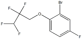2-bromo-4-fluoro-1-(2,2,3,3-tetrafluoropropoxy)benzene,,结构式