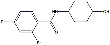 2-bromo-4-fluoro-N-(4-hydroxycyclohexyl)benzamide