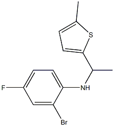  2-bromo-4-fluoro-N-[1-(5-methylthiophen-2-yl)ethyl]aniline