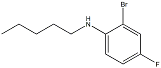 2-bromo-4-fluoro-N-pentylaniline Struktur