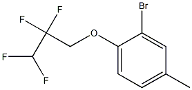 2-bromo-4-methyl-1-(2,2,3,3-tetrafluoropropoxy)benzene 化学構造式