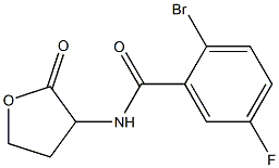 2-bromo-5-fluoro-N-(2-oxooxolan-3-yl)benzamide