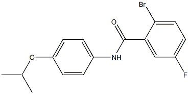 2-bromo-5-fluoro-N-[4-(propan-2-yloxy)phenyl]benzamide