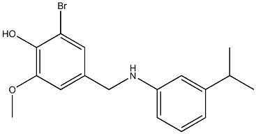 2-bromo-6-methoxy-4-({[3-(propan-2-yl)phenyl]amino}methyl)phenol