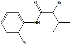 2-bromo-N-(2-bromophenyl)-3-methylbutanamide 化学構造式