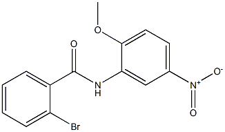 2-bromo-N-(2-methoxy-5-nitrophenyl)benzamide Struktur