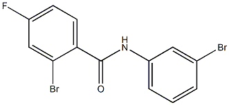 2-bromo-N-(3-bromophenyl)-4-fluorobenzamide,,结构式