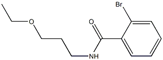 2-bromo-N-(3-ethoxypropyl)benzamide 化学構造式