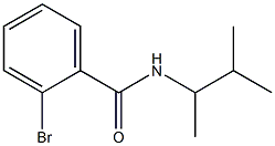 2-bromo-N-(3-methylbutan-2-yl)benzamide 化学構造式