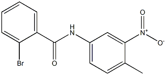 2-bromo-N-(4-methyl-3-nitrophenyl)benzamide 化学構造式