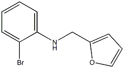 2-bromo-N-(furan-2-ylmethyl)aniline,,结构式