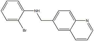 2-bromo-N-(quinolin-6-ylmethyl)aniline 化学構造式