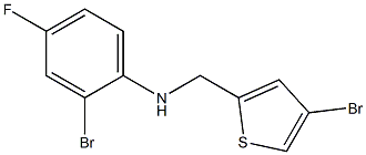 2-bromo-N-[(4-bromothiophen-2-yl)methyl]-4-fluoroaniline Struktur