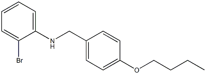 2-bromo-N-[(4-butoxyphenyl)methyl]aniline,,结构式