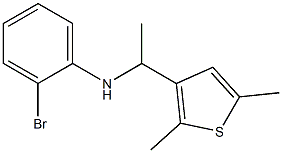 2-bromo-N-[1-(2,5-dimethylthiophen-3-yl)ethyl]aniline 结构式