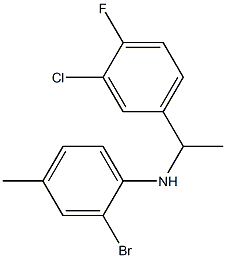 2-bromo-N-[1-(3-chloro-4-fluorophenyl)ethyl]-4-methylaniline