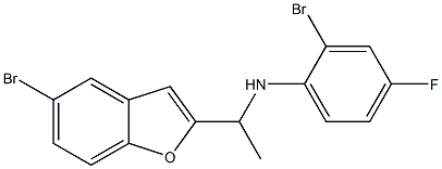 2-bromo-N-[1-(5-bromo-1-benzofuran-2-yl)ethyl]-4-fluoroaniline
