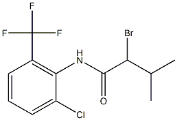 2-bromo-N-[2-chloro-6-(trifluoromethyl)phenyl]-3-methylbutanamide Structure