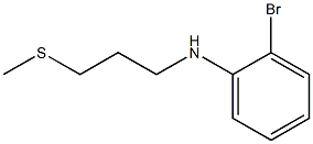 2-bromo-N-[3-(methylsulfanyl)propyl]aniline Struktur