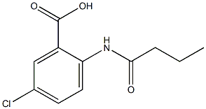 2-butanamido-5-chlorobenzoic acid 化学構造式