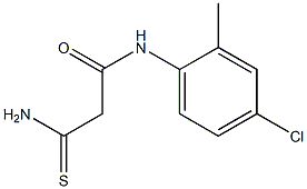 2-carbamothioyl-N-(4-chloro-2-methylphenyl)acetamide 化学構造式