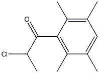 2-chloro-1-(2,3,5,6-tetramethylphenyl)propan-1-one Struktur