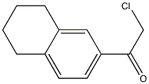 2-chloro-1-(5,6,7,8-tetrahydronaphthalen-2-yl)ethan-1-one,,结构式