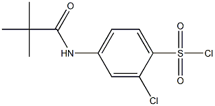 2-chloro-4-(2,2-dimethylpropanamido)benzene-1-sulfonyl chloride Structure
