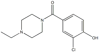 2-chloro-4-[(4-ethylpiperazin-1-yl)carbonyl]phenol Structure