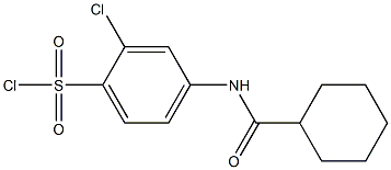 2-chloro-4-cyclohexaneamidobenzene-1-sulfonyl chloride,,结构式