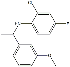  2-chloro-4-fluoro-N-[1-(3-methoxyphenyl)ethyl]aniline