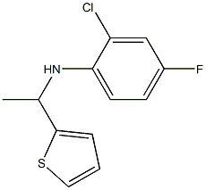 2-chloro-4-fluoro-N-[1-(thiophen-2-yl)ethyl]aniline