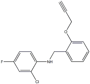  2-chloro-4-fluoro-N-{[2-(prop-2-yn-1-yloxy)phenyl]methyl}aniline