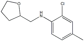 2-chloro-4-methyl-N-(oxolan-2-ylmethyl)aniline Struktur