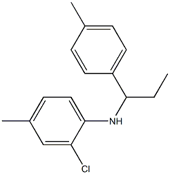 2-chloro-4-methyl-N-[1-(4-methylphenyl)propyl]aniline|