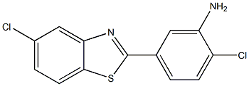 2-chloro-5-(5-chloro-1,3-benzothiazol-2-yl)aniline Structure
