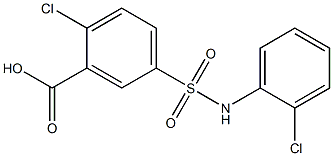 2-chloro-5-[(2-chlorophenyl)sulfamoyl]benzoic acid|