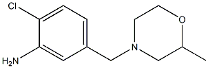 2-chloro-5-[(2-methylmorpholin-4-yl)methyl]aniline