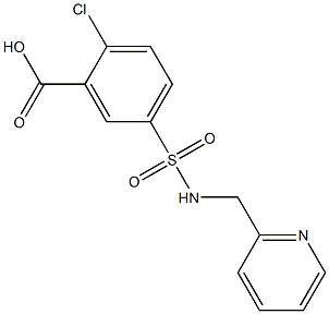  2-chloro-5-[(pyridin-2-ylmethyl)sulfamoyl]benzoic acid