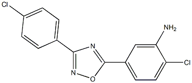 2-chloro-5-[3-(4-chlorophenyl)-1,2,4-oxadiazol-5-yl]aniline