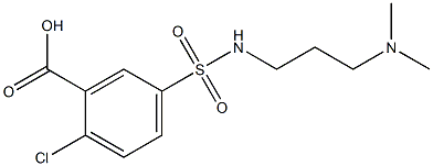 2-chloro-5-{[3-(dimethylamino)propyl]sulfamoyl}benzoic acid|